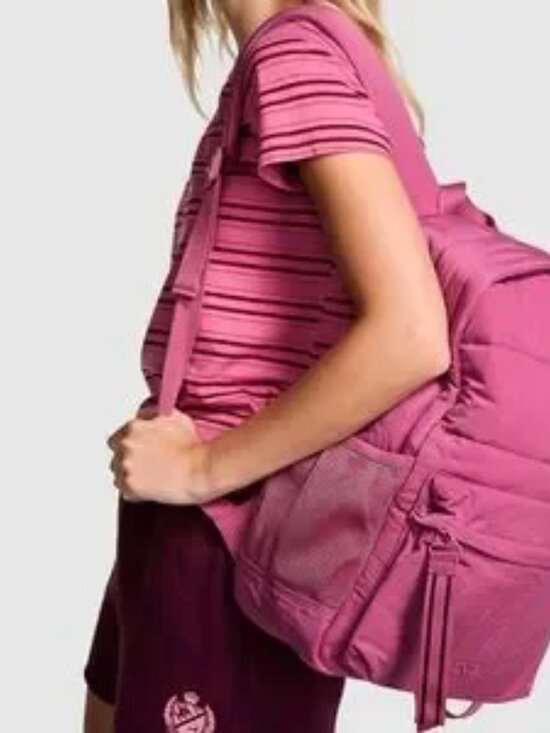 PINK Victoria’s Secret quilted Puffer Backpack - Mauve Color New w/tags! main image 14